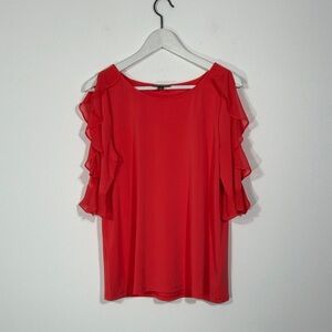 BOLD elements Scarlet Ruffle Sleeve Blouse